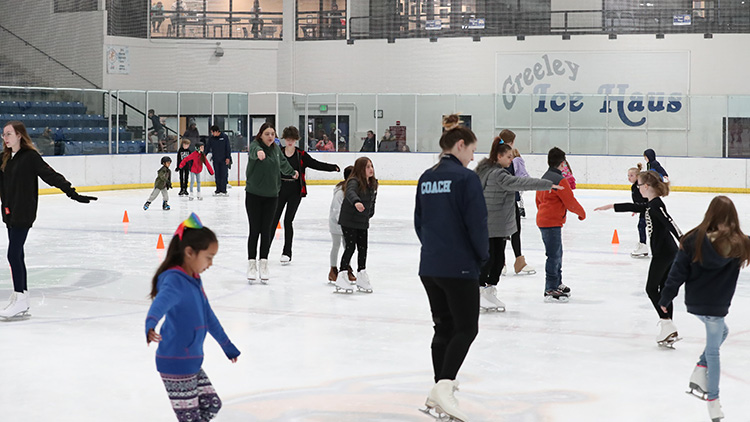 Open skating at the Greeley Ice Haus