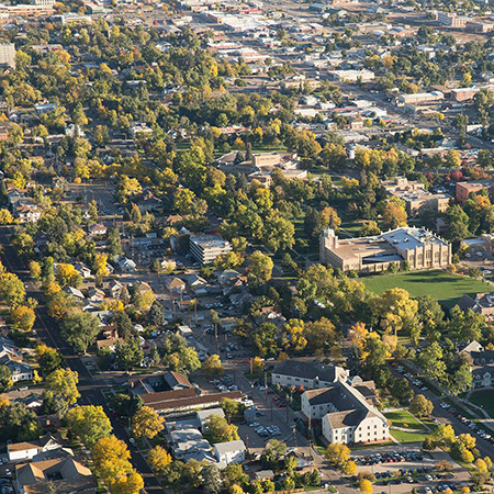 Greeley Aerial Shot UNC Area