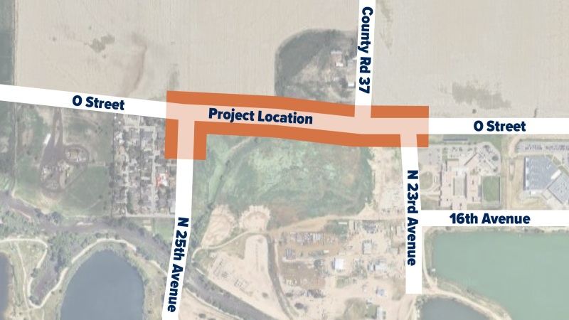 An aerial map shows the project location along O Street.