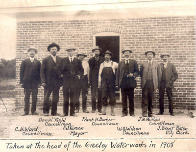 City of Greeley leadership in 1908